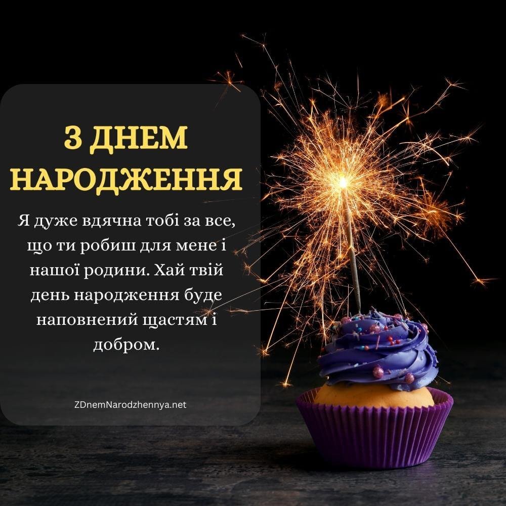 Привітання з днем народження чоловіку 2025