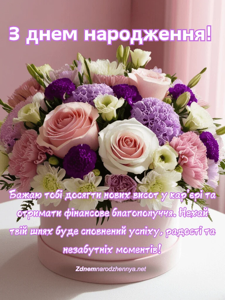 Привітання з днем народження та побажання