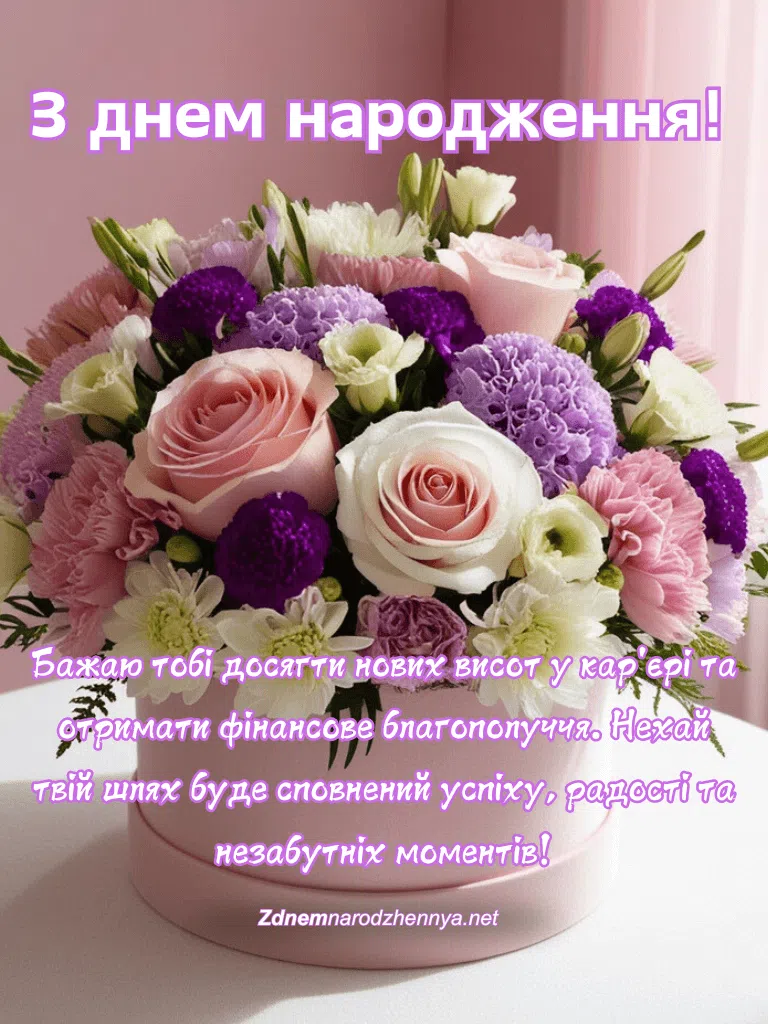 Привітання з днем народження та побажання