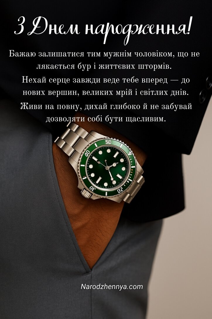 З днем ​​народження сміливого чоловіка