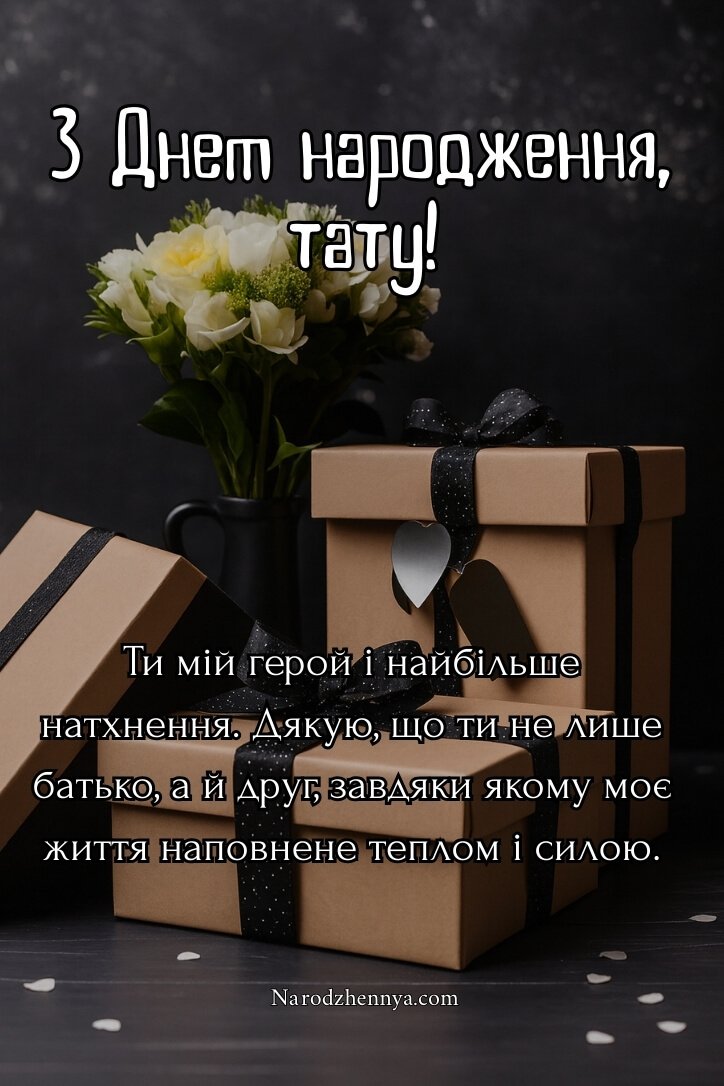 Вітання з днем народження татові
