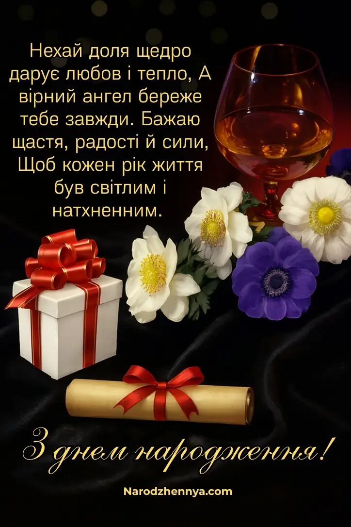 Картинка з побажаннями з днем ​​народження для друга