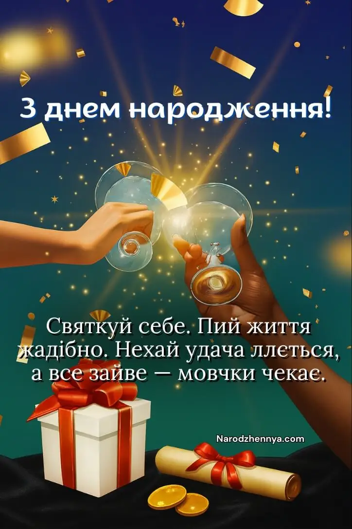 Листівка з днем ​​народження для друга